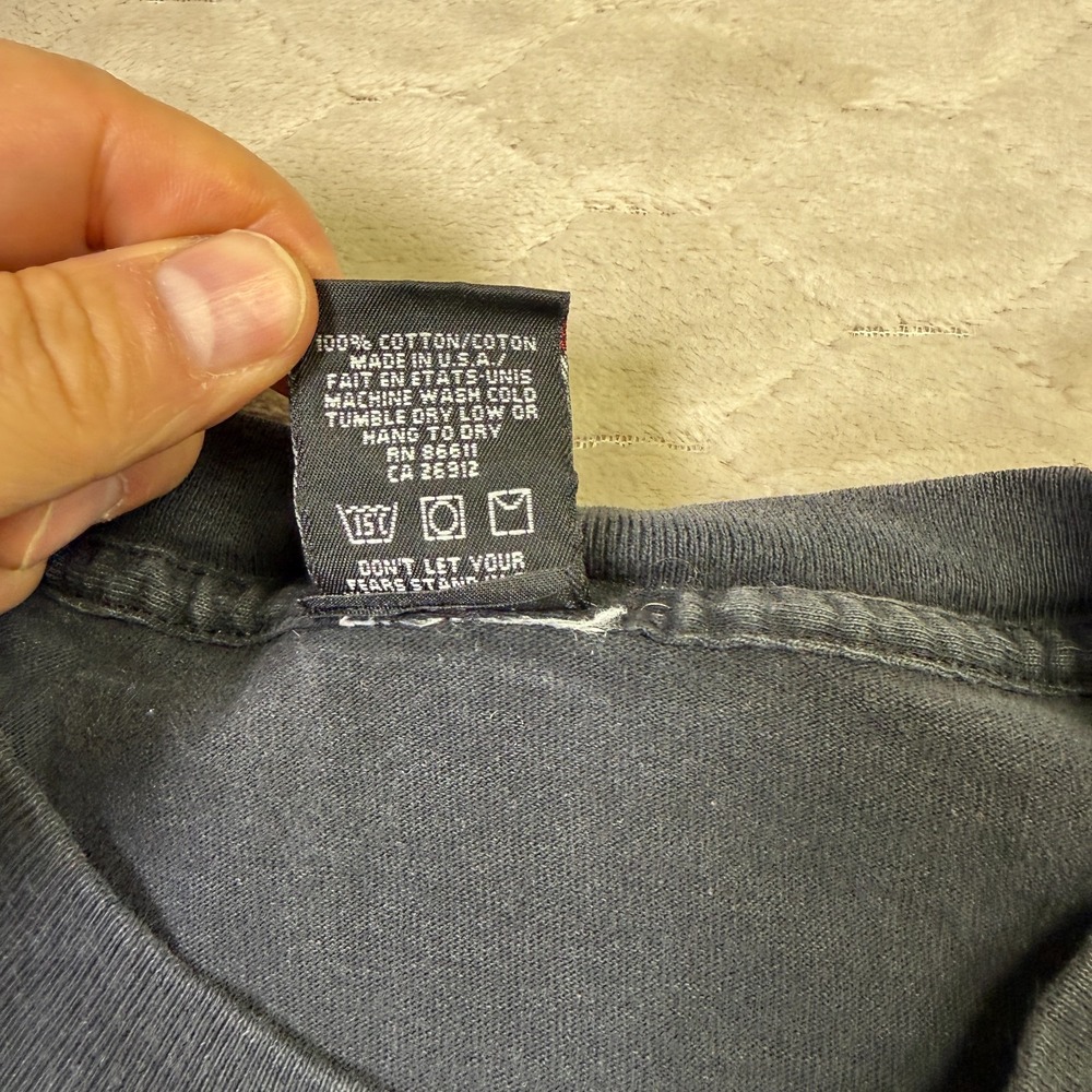 VTG No Fear‎ Motorsports Faded Worn USA Made Black Shirt Sz XXL Single Stitch - Picture 7 of 12